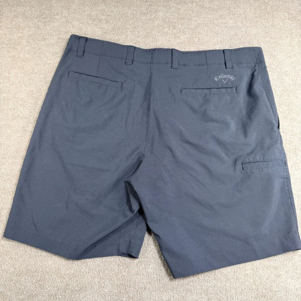 Callaway Mens Golf Shorts Gray Micro Diamond Stretch Performance Size 40